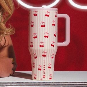 HydroJug Sweet Cherry Print- Traveler Tumbler 40oz
